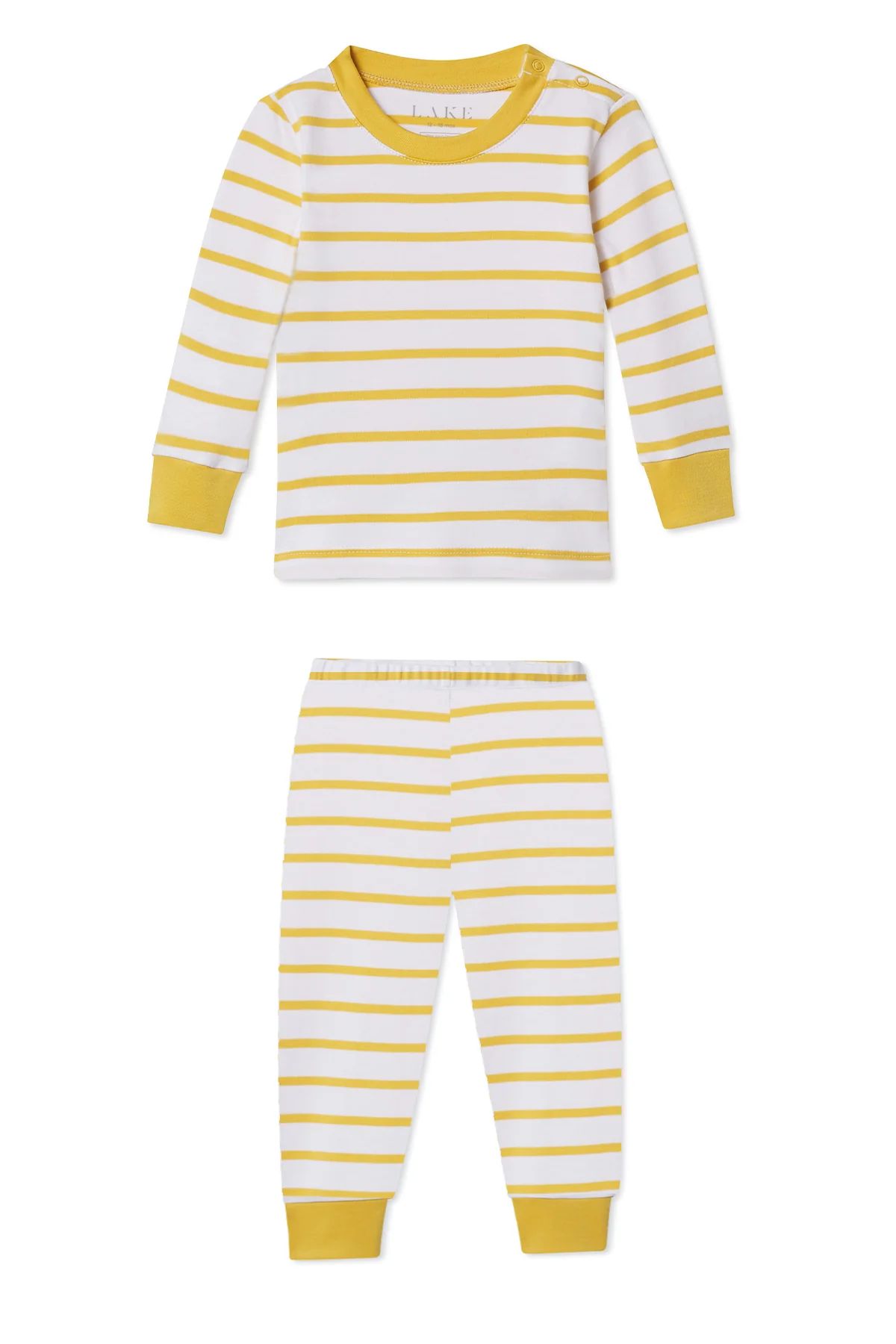 Organic Pima Baby Long-Long Set in Ochre | Lake Pajamas