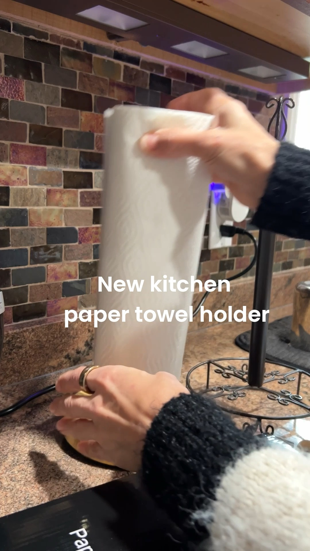 My old paper towel holder was over 20 years old so time for an upgrade. Slowly adding gold accents to my kitchen decor. This one came with a cute travel fork and spoon set which is great for packing work lunches  

#LTKmomlife #LTKHome #LTKGiftGuide