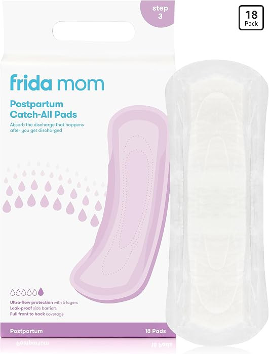 Frida Mom Postpartum Pads, Leak Proof Feminine Care Maxi Pads, 6 Layers of Protection for Maximum... | Amazon (US)