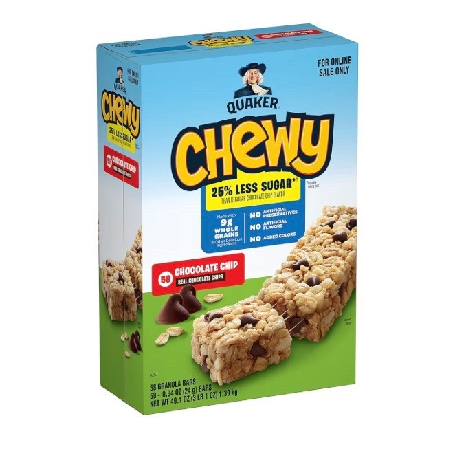 The value pack of Quaker Chocolate Chip Chewy Granola Bars is down to only around $11 today at Amazon! Always a fan favorite with those of all ages, and a super easy snack to take on the go. Great deal, as this box can retail on Amazon for up to $17!

#LTKKids #LTKSaleAlert #LTKfoodie