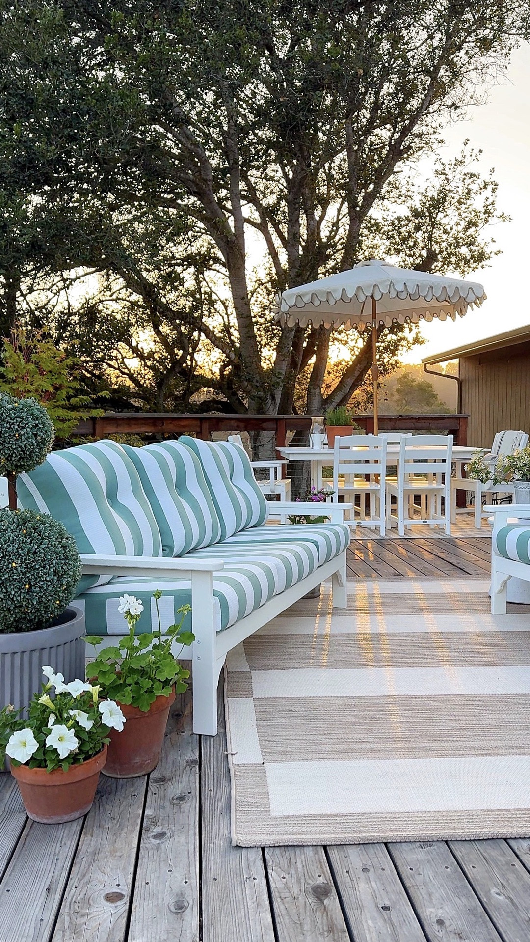 Some of my favorite slow evenings with my family happen out here 🤍 sharing the pieces from @POLYWOOD that helped make our deck feel warm, cozy, and lived in for summer✨✨

#LTKHome #LTKmomlife #LTKSeasonal