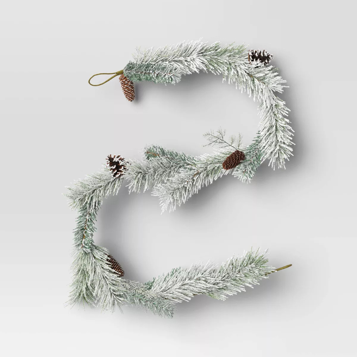 Mini Heavy Flocked Christmas Garland - Threshold™ | Target
