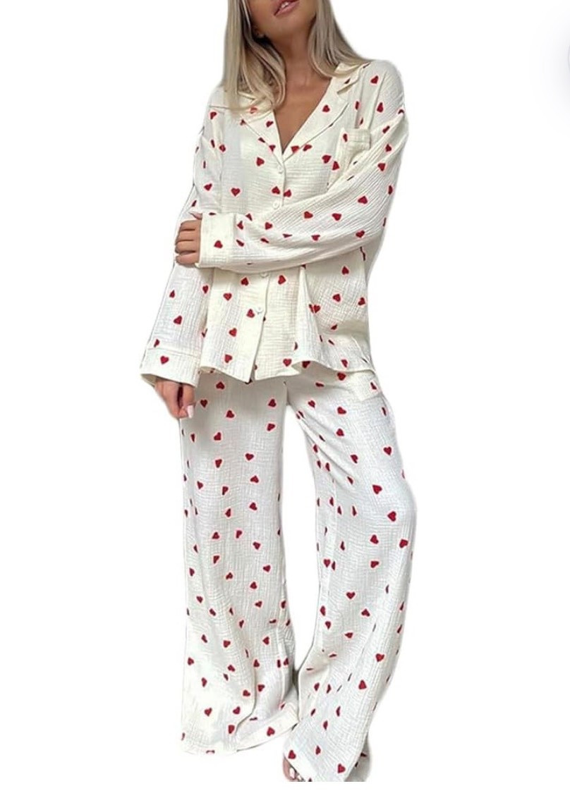 V-day pj’s 💕 #vday #valentinesday #pajamas #wiw 

#LTKootd #LTKselfcare #LTKSeasonal