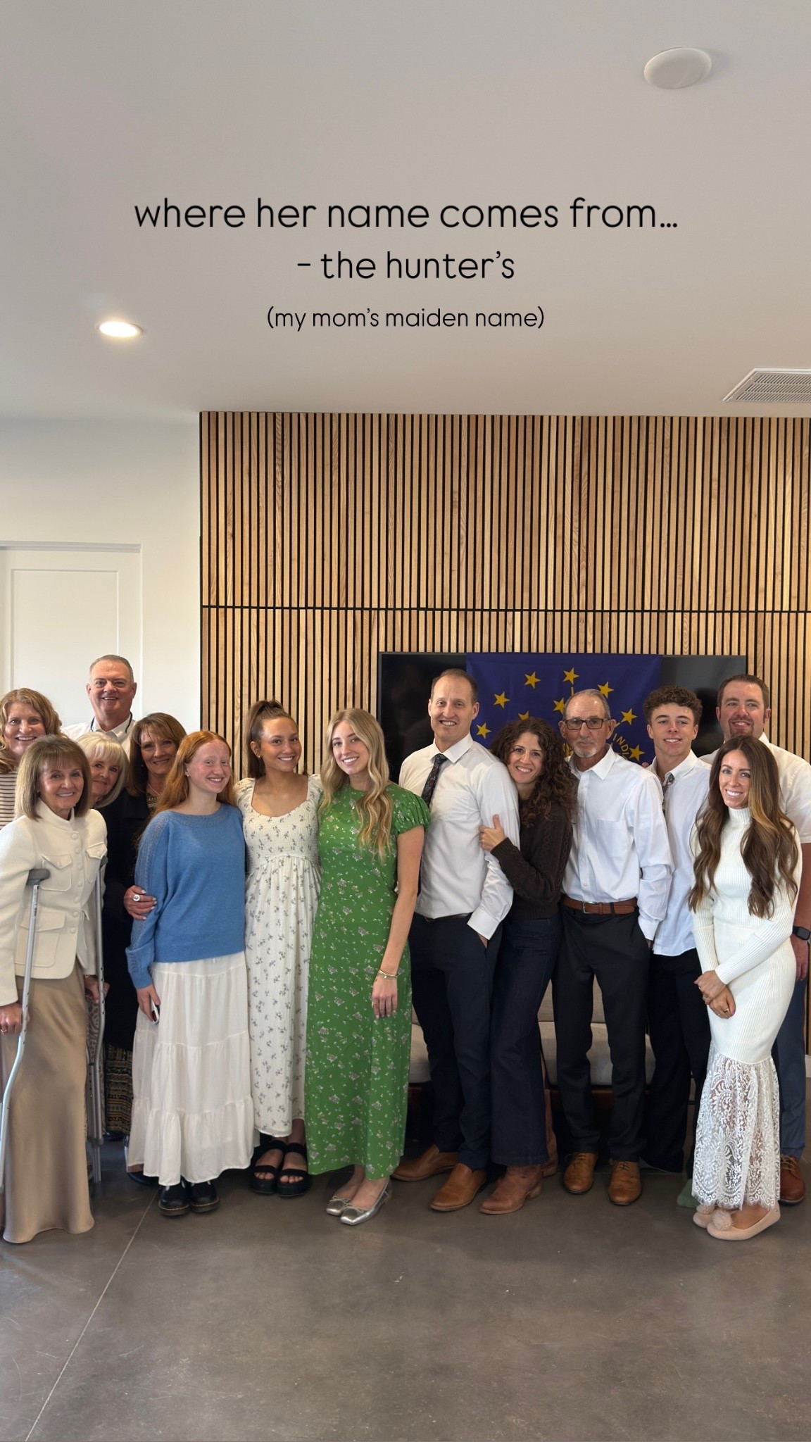 (my mom’s maiden name) where her name comes from…
 - the hunter’s