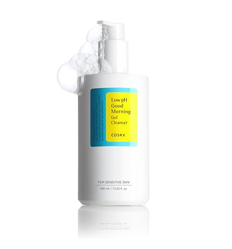 COSRX Low pH Good Morning Gel Cleanser (13.52fl.oz/400ml), BHA Face Wash, Daily Mild Face Cleanser for Sensitive Skin, PH Balancing, Korean Skin Care, Korean Face Wash, Korean Body Wash | Amazon (US)