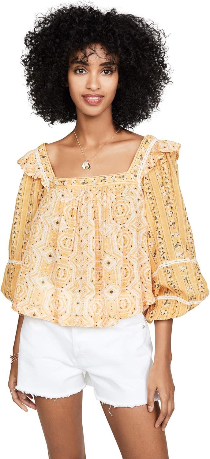 Free People Women's Mostly Meadow Blouse | Amazon (US)