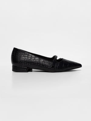 The Roma Croco Flat | Brochu Walker