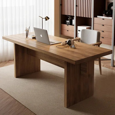 Light Nut-brown Rectangular Solid Wood desks | Wayfair North America