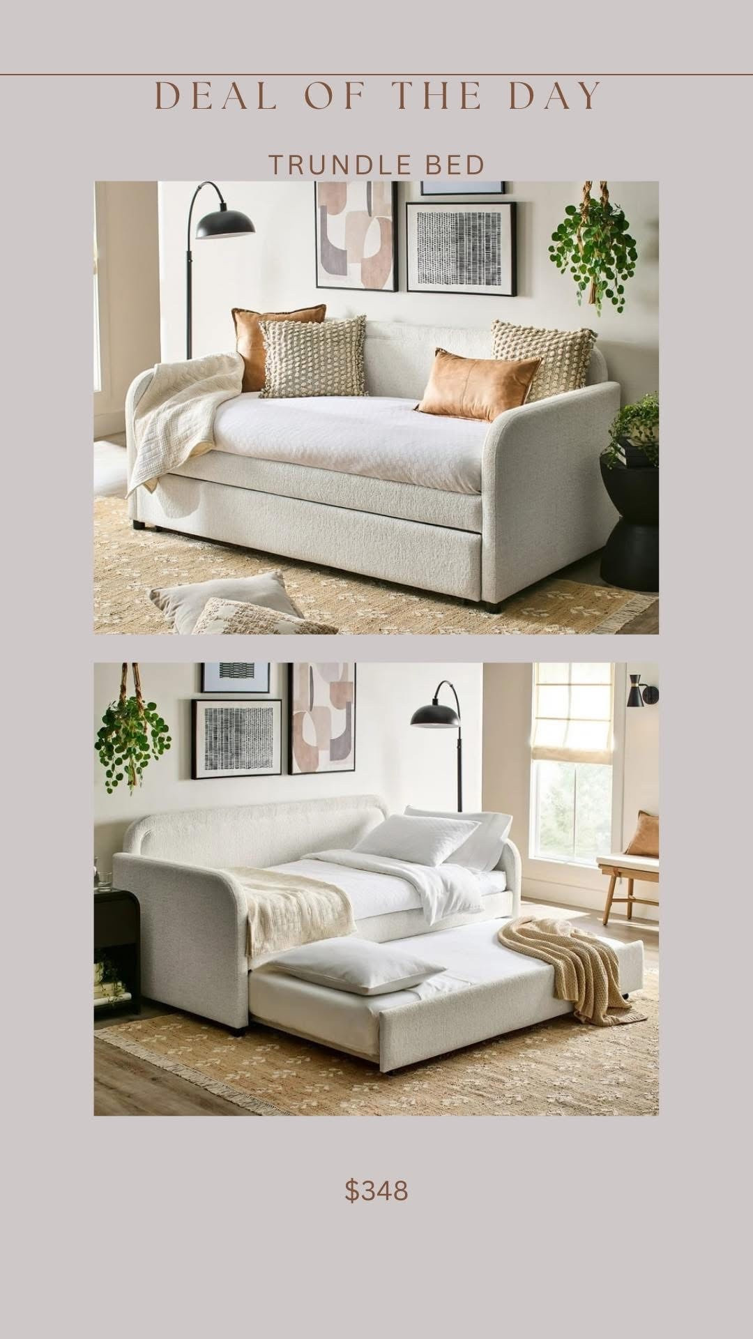 First restock!!!! The viral Walmart bed recently launched in a pullout trundle bed style!!!!! This will sellout again 🚨 best price I’ve found for this style!! Amazing reviews & gorgeous review photos 

#LTKKids #LTKFamily #LTKHome