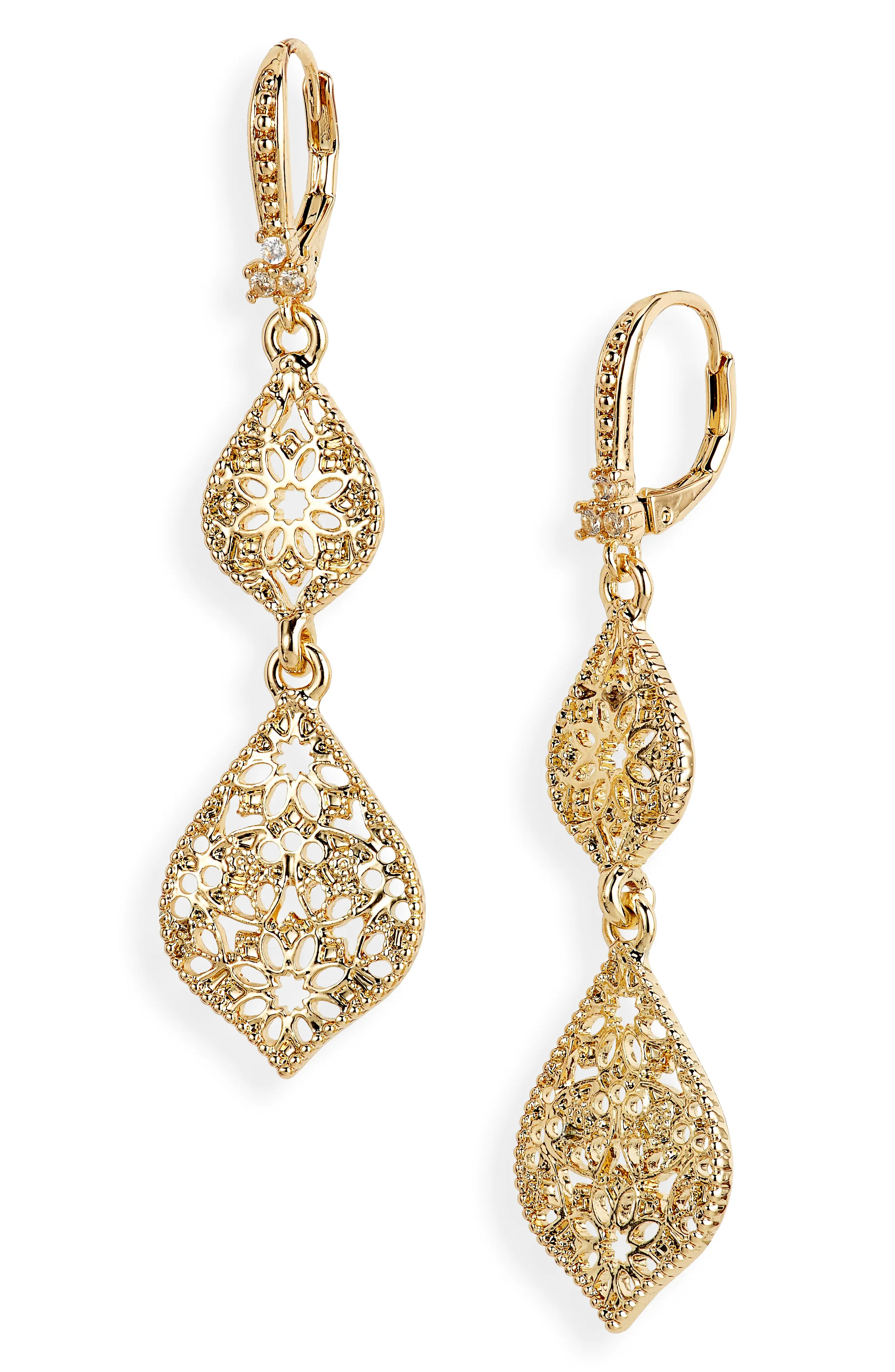 Filigree Double Drop Earrings (Women) | Nordstrom | Nordstrom