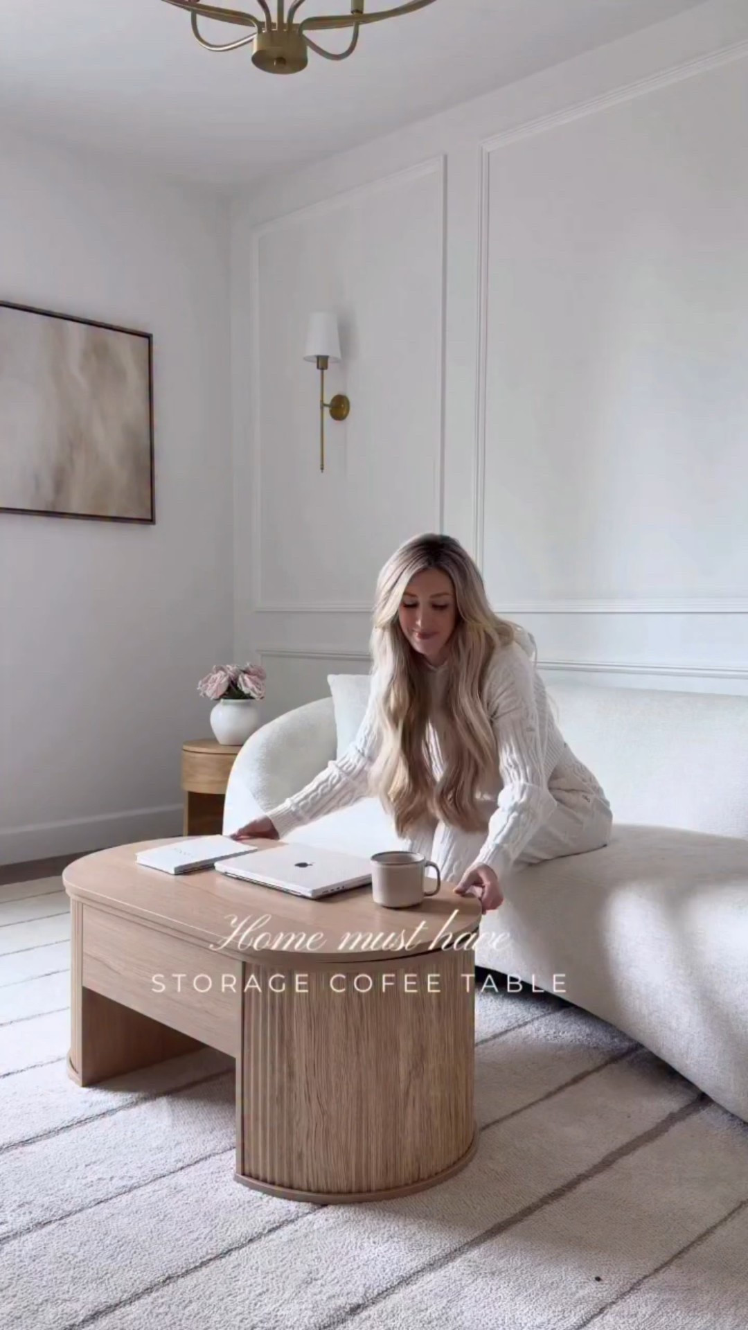 This storage coffee table has been such a game changer!

Home, home find, home hacks, home accents, modern home, neutral home, organic home, coffee table, expandable coffee table, storage space, wall art, curved sofa, area rug

#LTKdayinmylife #LTKHome