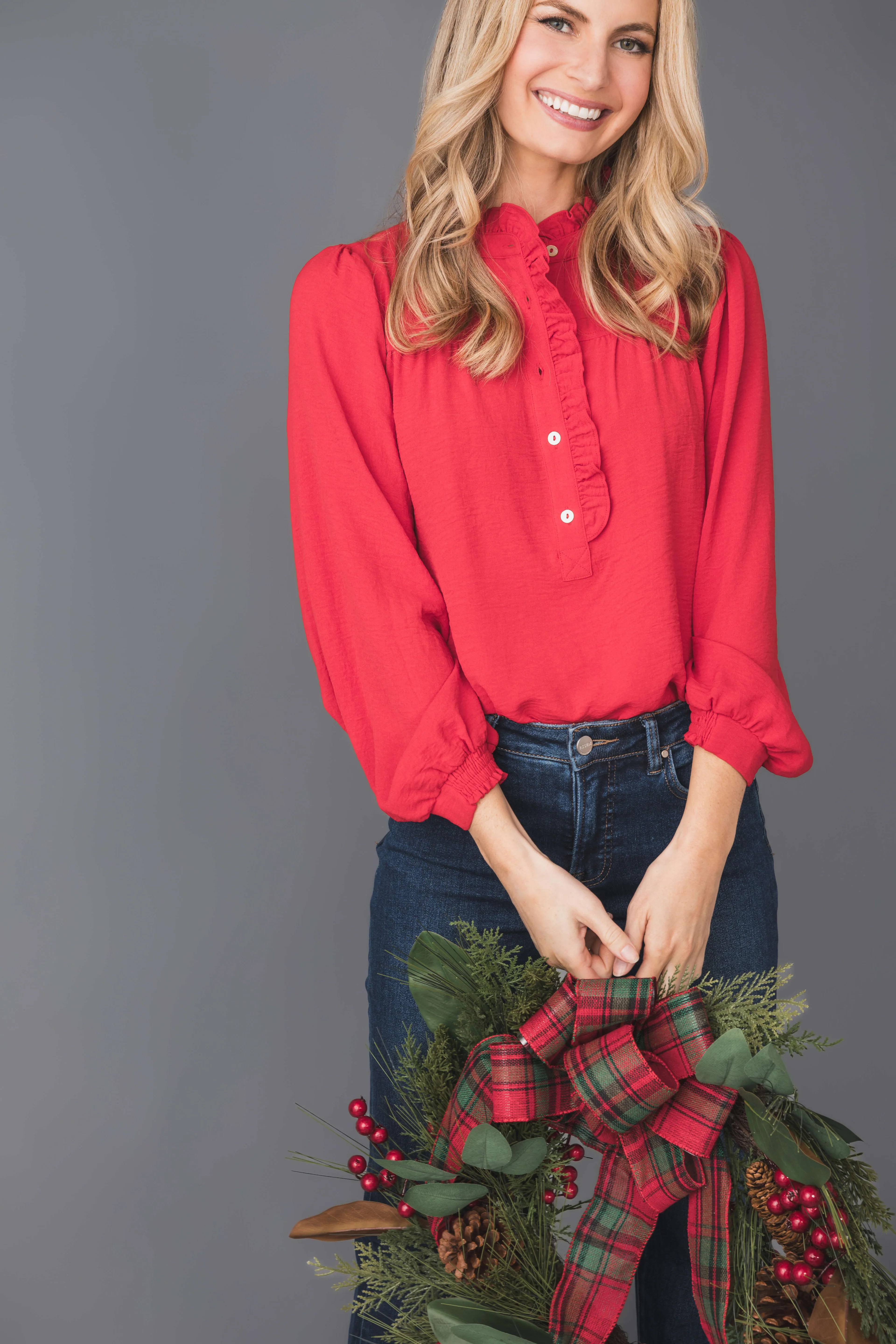 Jodifl Ruffle Detail Top | Social Threads