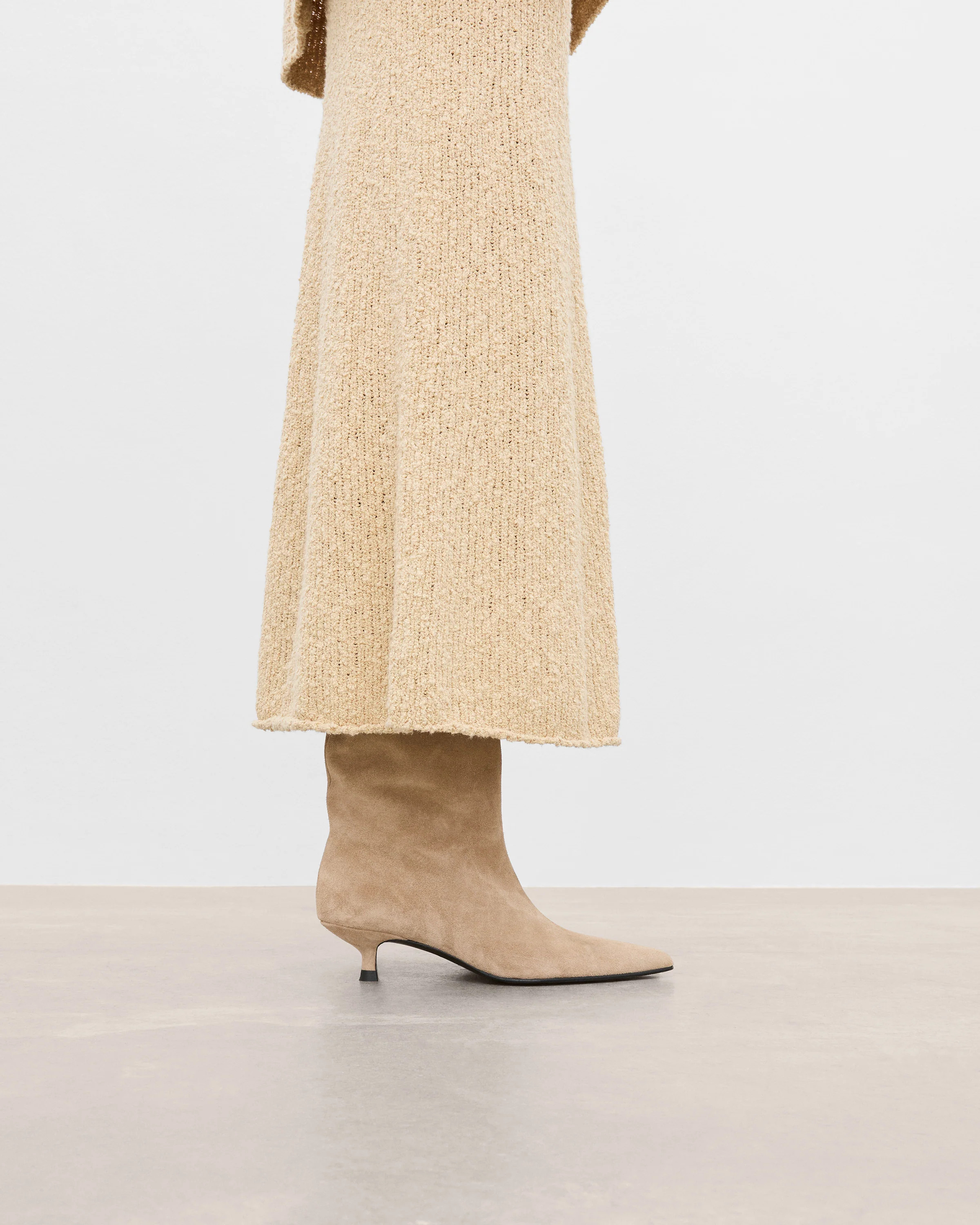 Nour Suede Sand Boot | Flattered