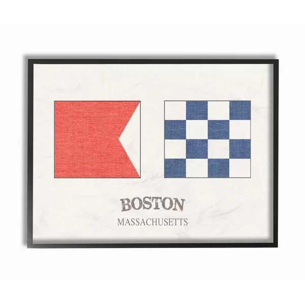 " Boston Nautical Flags " by Daphne Polselli | Wayfair North America