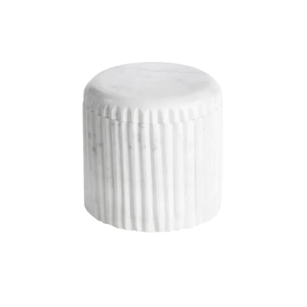Mirren Ribbed Marble Canister | Meridian