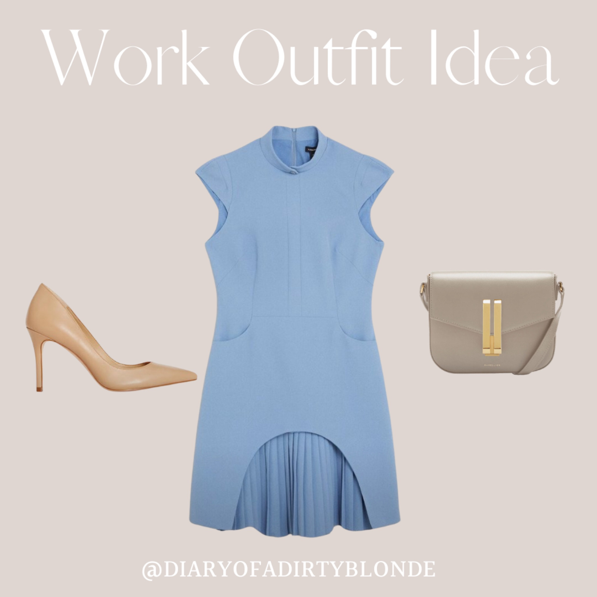 Summer business work outfit idea. This blue dress is gorgeous! 

Professional
Summer
Business
Workwear
Lightweight
Breathable
Professionalism
. Office attire
Chic
. Versatile
. Comfortable
. Stylish
. Tailored
. Cool
. Sophisticated
. Sleek
. Dress code
Executive, Corporate, Smart casual

#LTKstyletip #LTKworkwear