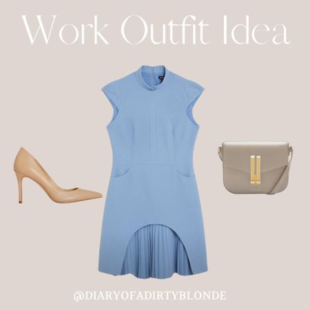 Summer business work outfit idea. This blue dress is gorgeous! 

Professional
Summer
Business
Workwear
Lightweight
Breathable
Professionalism
. Office attire
Chic
. Versatile
. Comfortable
. Stylish
. Tailored
. Cool
. Sophisticated
. Sleek
. Dress code
Executive, Corporate, Smart casual

#LTKstyletip #LTKworkwear