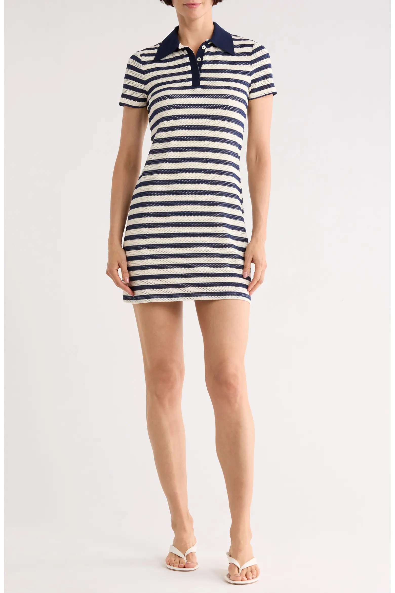 Elin Stripe Short Sleeve Polo Dress (Women) | Nordstromrack | Nordstrom Rack