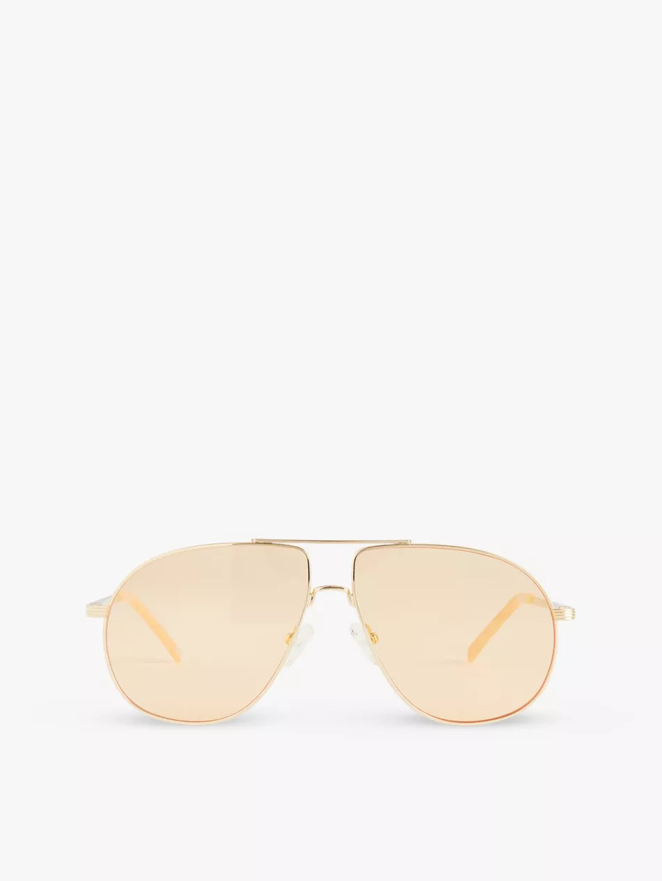 Schmaltzy aviator-frame metal sunglasses | Selfridges