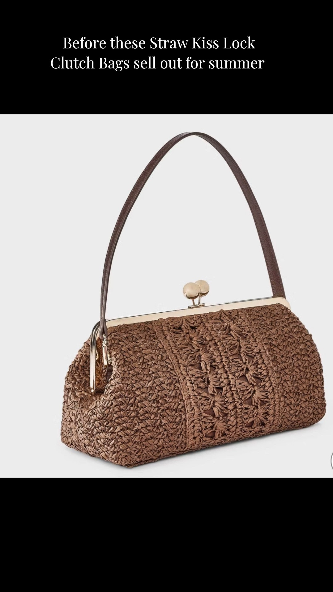 These @Target Target Straw Kiss Lock Clutch Bags are about to be everywhere this summer 🌴👜✨

The perfect vacation bag, resort wear accessory, beach dinner handbag, and summer statement piece. These bags instantly elevate simple outfits and give that expensive, polished look without the designer price tag.

Don’t wait too long—summer favorites like these tend to go fast.

🤍 Follow for more elevated fashion finds.
👜 Shop the link and save your favorite.
✨ Which one are you choosing: 1, or 2?


#LTKTargetFinds
#LTKVacationStyle
#LTKResortWear
#LTKSummerAccessories
#LTKHandbags

#LTKWedding #LTKSeasonal