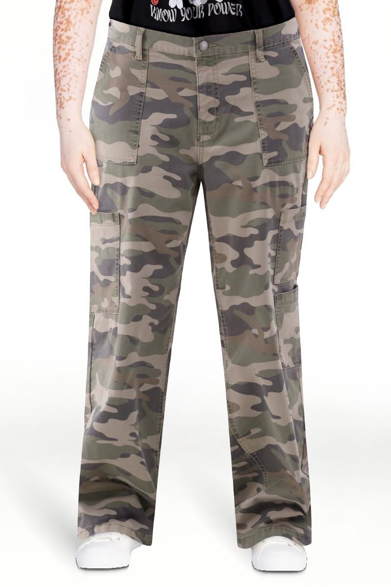 No Boundaries Wide Leg Cargo Pants, 31.5'' Inseam, Women's | Walmart (US)