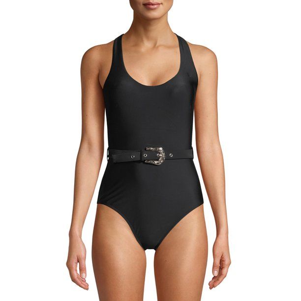 No Boundaries Juniors' Western Belted One-Piece Swimsuit | Walmart (US)