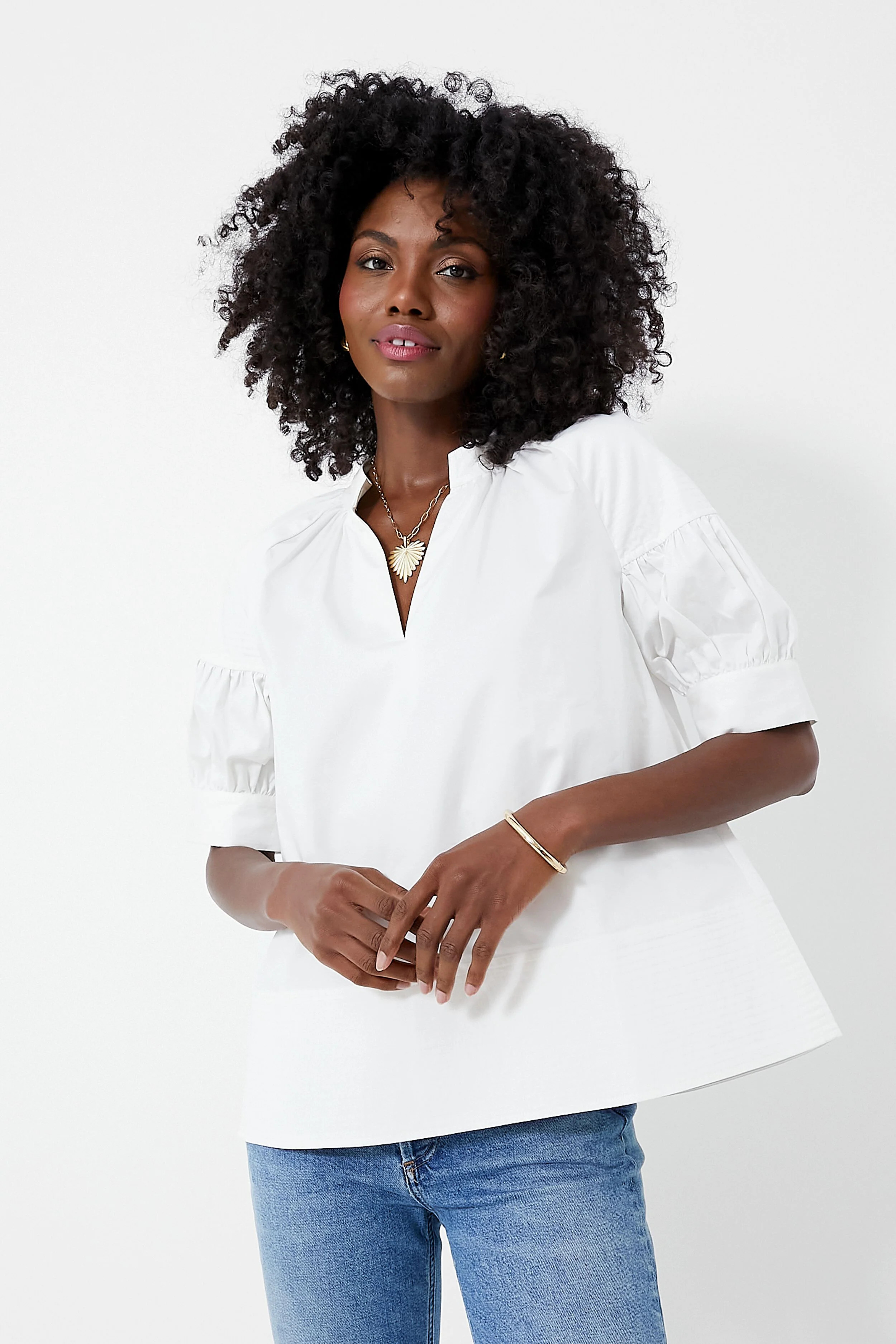 White Ruthie Blouse | Tuckernuck (US)
