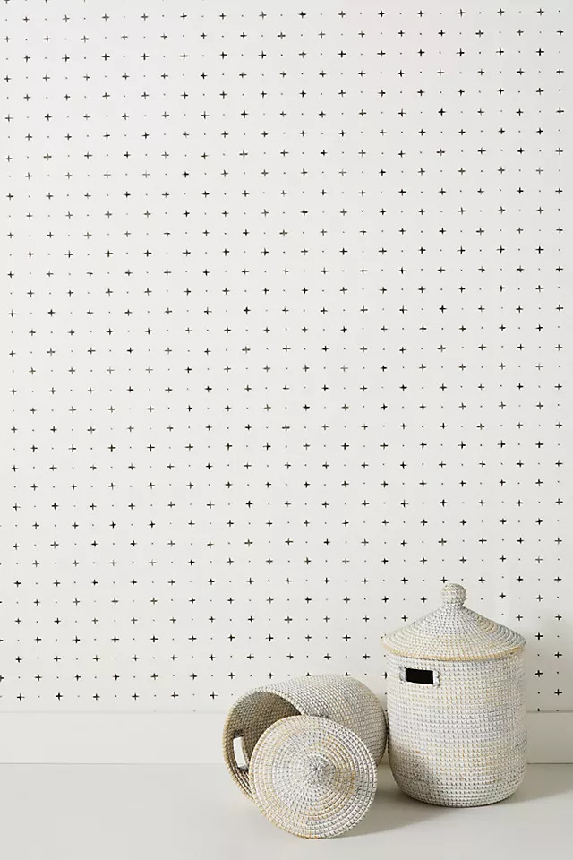 Magnolia Home Cross-Stitch Wallpaper | Anthropologie (US)