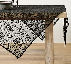 Lace Toile Table Throw | Pottery Barn (US)