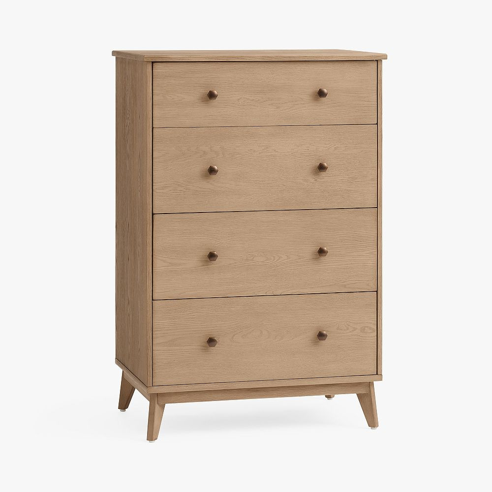 Keaton Seadrift 4-Drawer Tall Dresser (31.5w x 21d") | Pottery Barn Teen