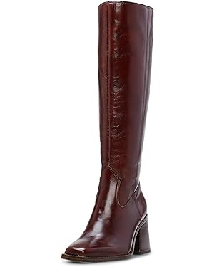 MUCCCUTE Knee High Boots Women - Faux Crocodile Boots Chunky Heel Square Toe Tall Boots Side Zipp... | Amazon (US)