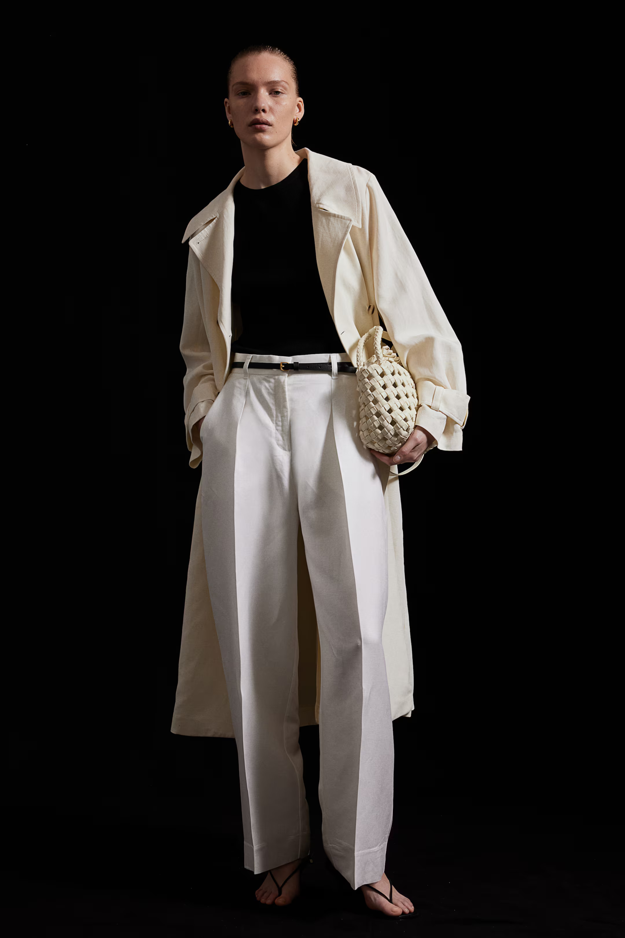 Balloon-leg trousers - White - Ladies | H&M GB | H&M (UK, MY, IN, SG, PH, TW, HK)