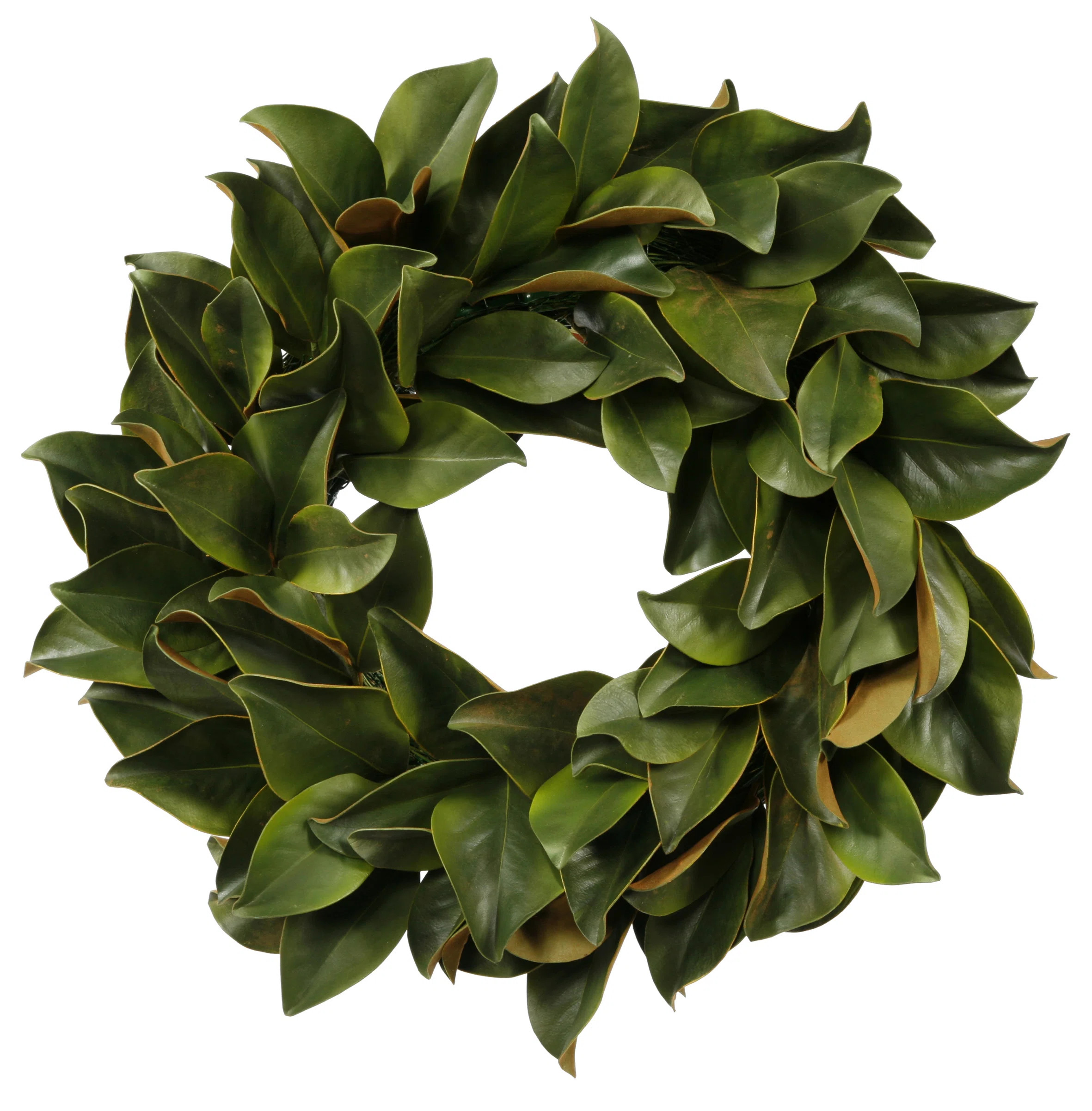 Faux Magnolia Polyester Wreath | Wayfair North America