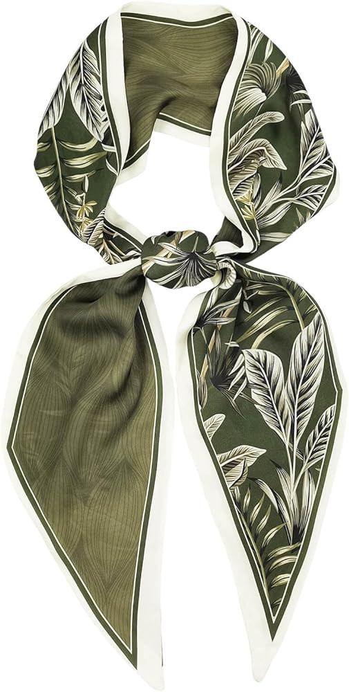 Silk Like Scarf for Women Neck Scarf Belt Satin Scarf for Hair Tie Fashion Purse Scarf for Handba... | Amazon (US)