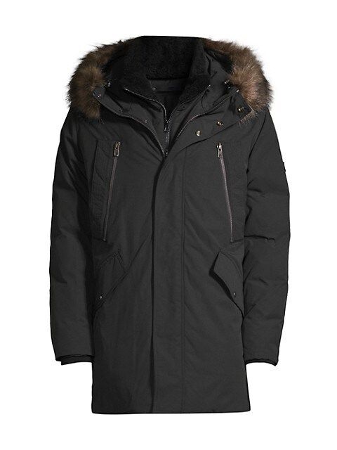 Ventura Lamb Fur-Lined & Faux Fur-Trimmed Parka | Saks Fifth Avenue