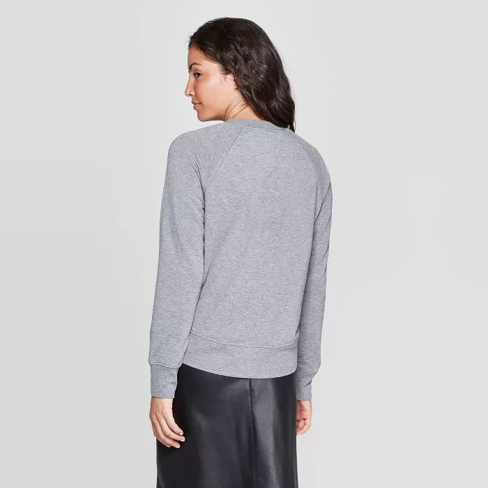 Women's Crewneck French Terry Raglan Pullover - A New Day™ | Target