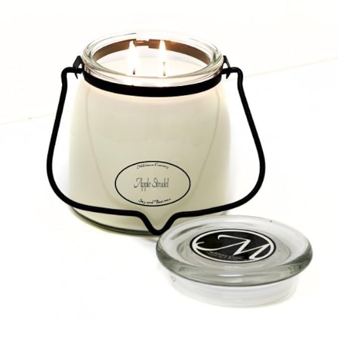 Milkhouse Candle Creamery Butter Jar Candle, Apple Strudel, 16-Ounce | Amazon (US)