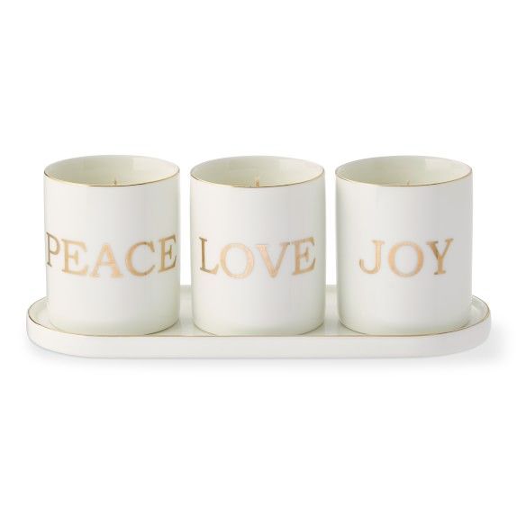 Peace, Love, Joy Votive Gift Set | Williams-Sonoma