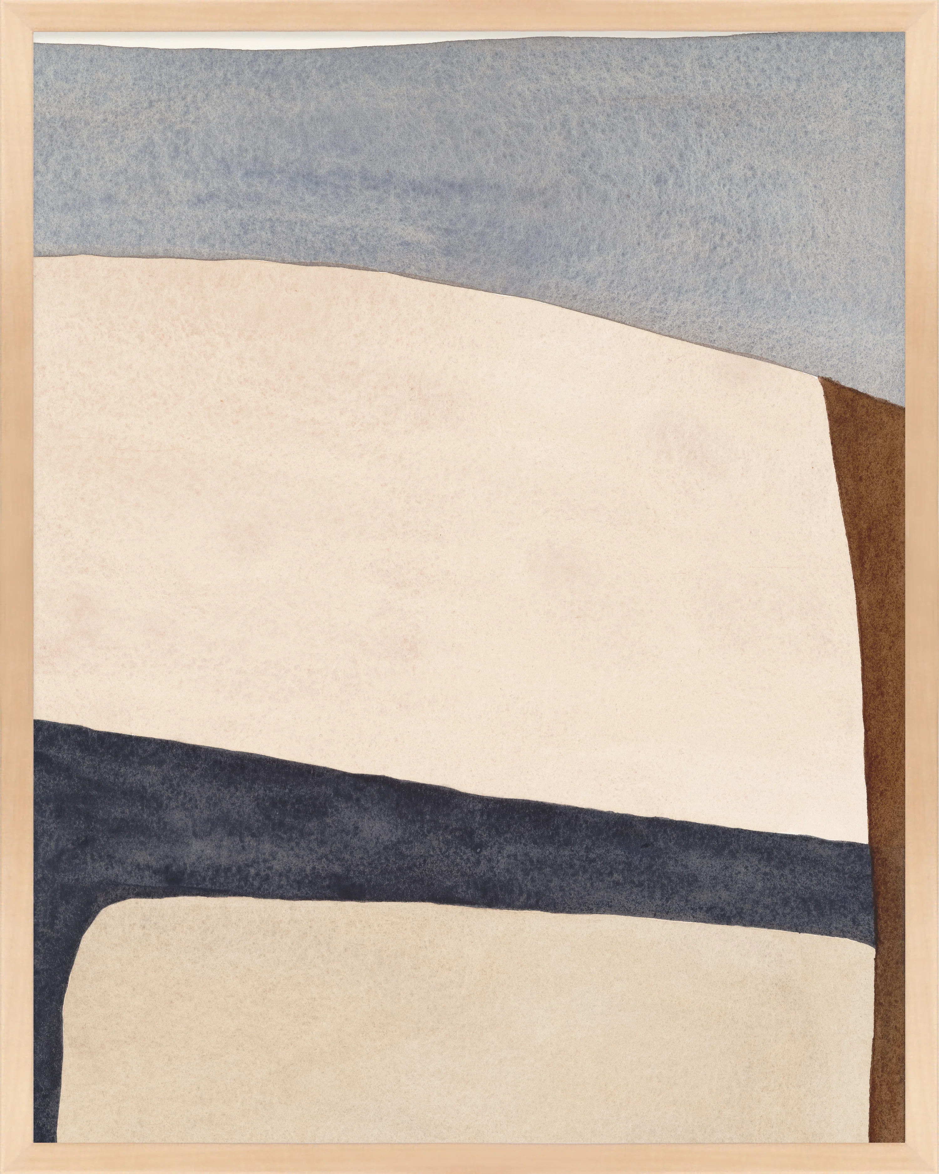 Divided " Divided By Blue 1 " by Julia Balfour Painting Print | Wayfair North America