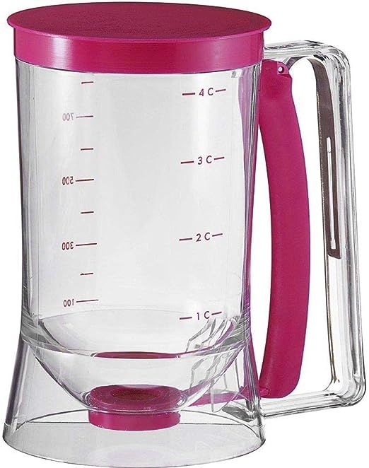 Pancake Cupcake Batter Dispenser Tool - Great for Cupcakes Muffins Creeps Cakes & Belgian Waffles... | Amazon (US)