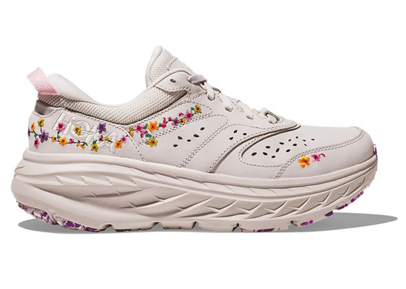 Men's Hoka One One Bondi L Vibrant Bloom Sneakers in Nimbus Cloud | StockX