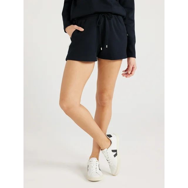 Free Assembly Women's Sweat Shorts with Side Slits, 3" Inseam, Sizes XS-XXL - Walmart.com | Walmart (US)