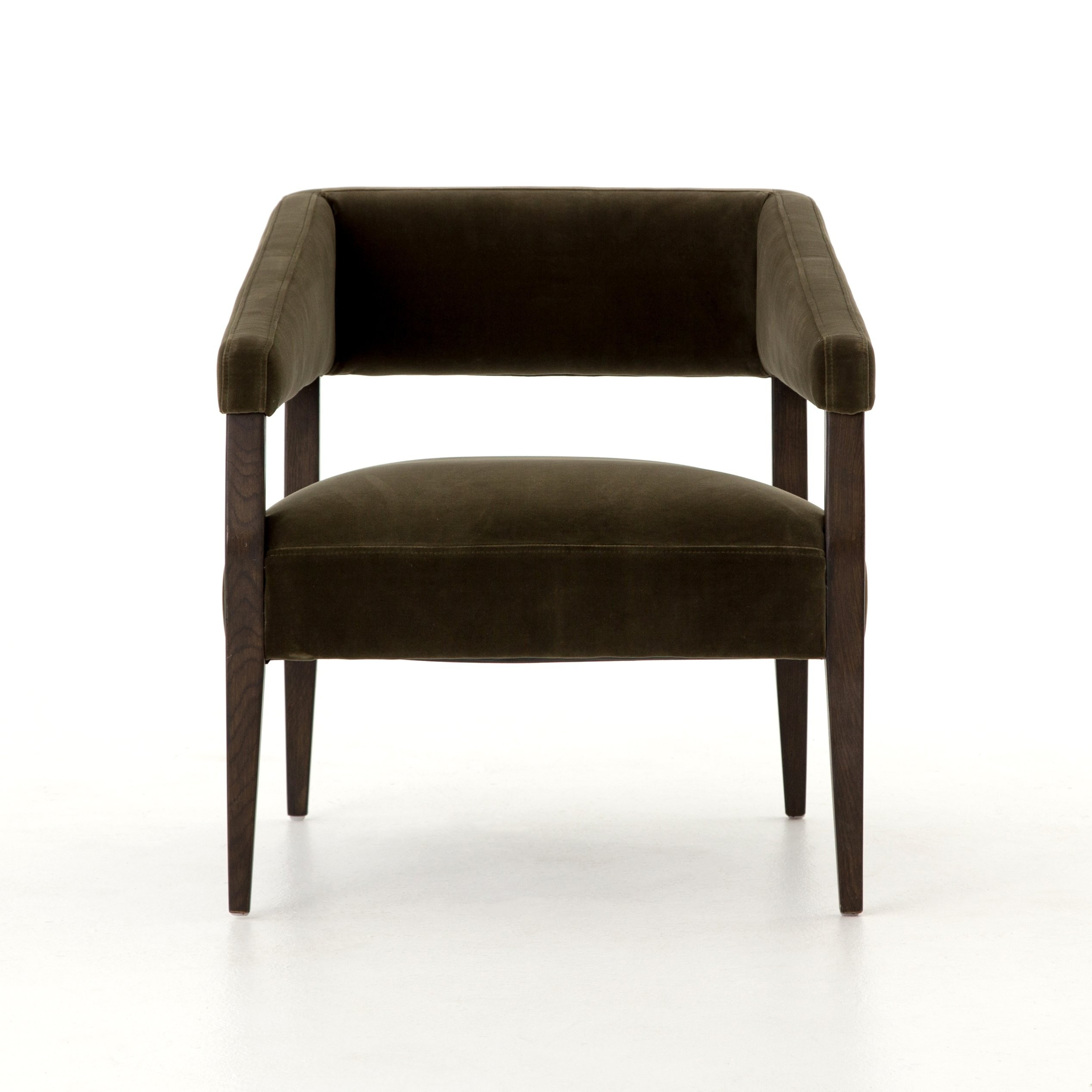 Gary Club Chair in Olive Green | Burke Decor
