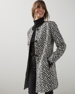 Jacquard Zebra Print Topper | Chico's