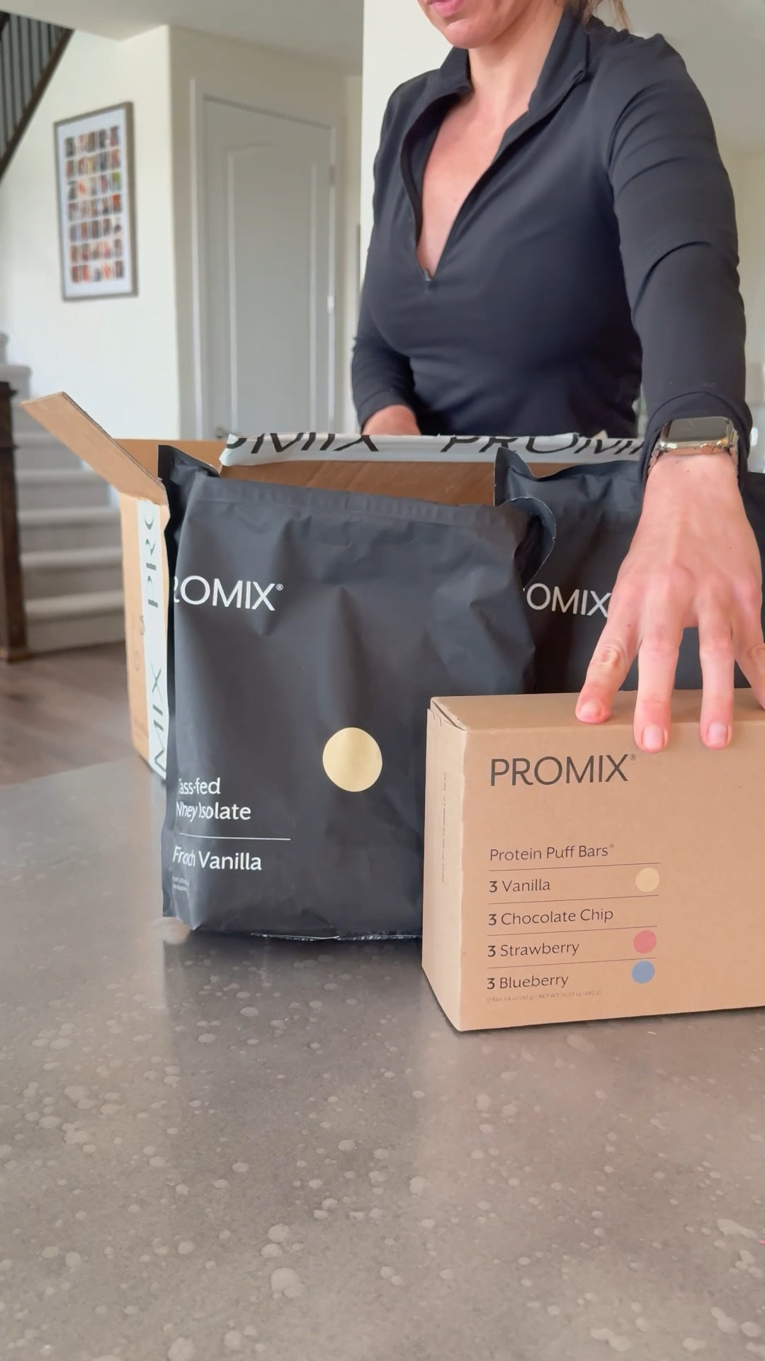So excited for my latest Promix shipment!
I like to try new flavors knowing that it’s made with clean ingredients and a really good quality source of grass fed whey protein! 
Here is to many delicious recipes! 