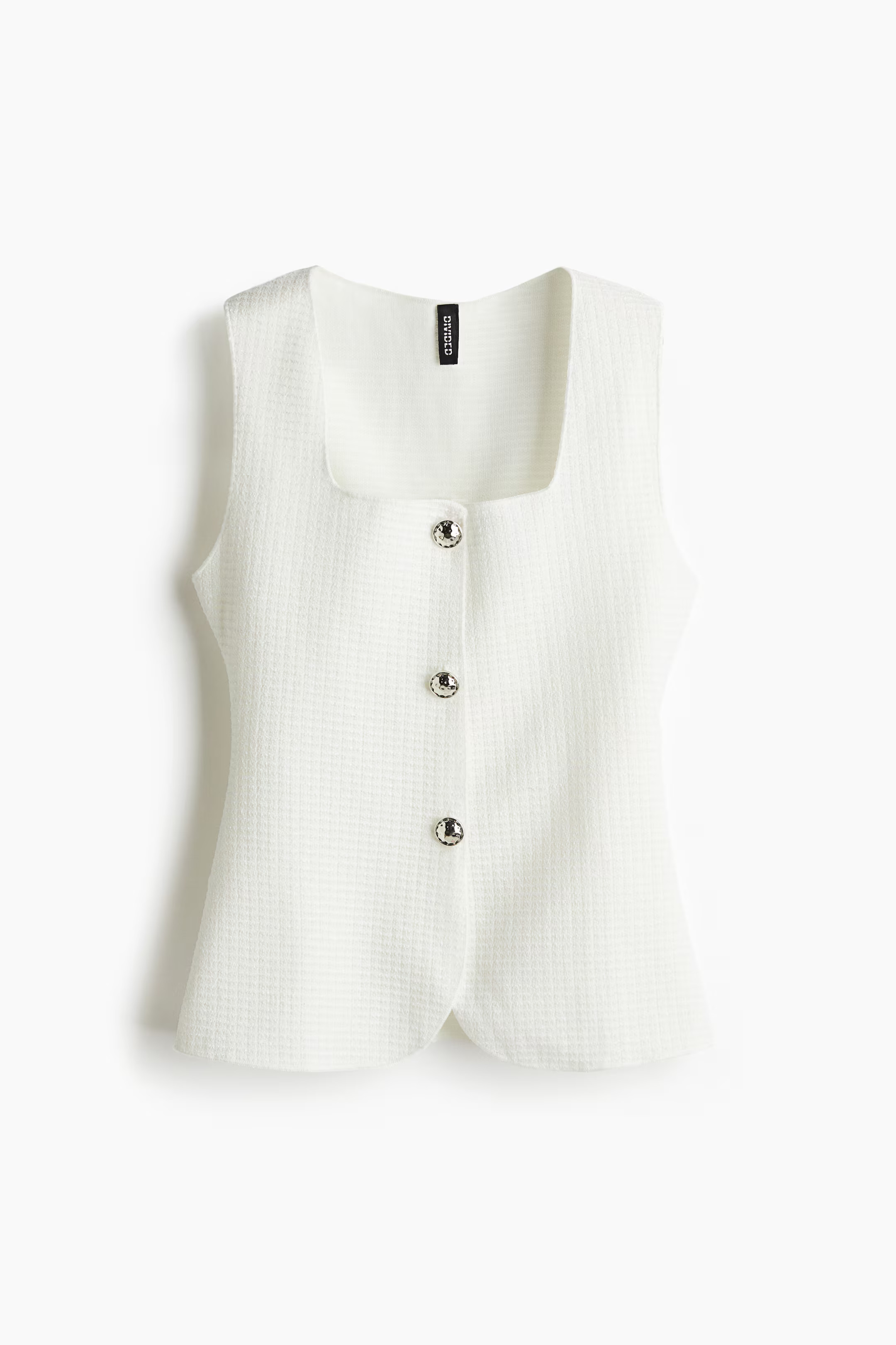 Textured jersey waistcoat | H&M (UK, MY, IN, SG, PH, TW, HK)