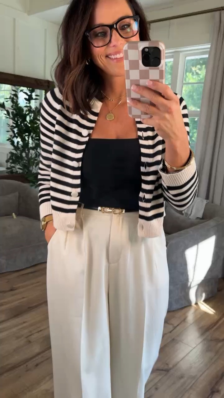 the easiest way to look put together for work 🤍

workwear outfit idea, striped cardigan, white trousers outfit, chic office look, business casual outfit, neutral style outfit, effortless work outfit, affordable basics

#ltkfashion #ltkdeals #workwearstyle #chicoutfit #neutralfashion #businesscasual #budgetstyle #ootdfashion #ltkstyleinspo

#LTKPetite
