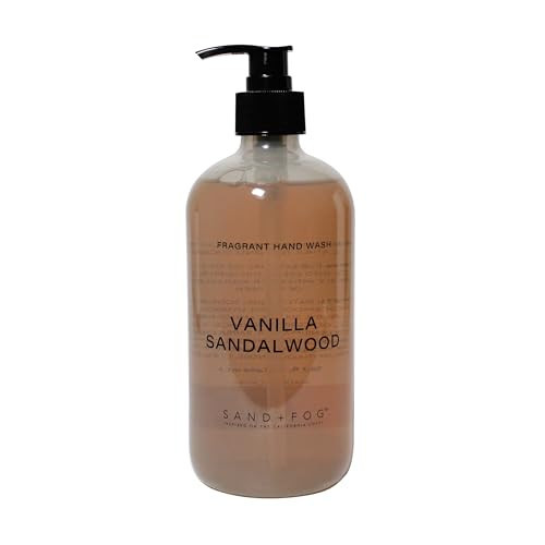 Sand + Fog Vanilla Sandalwood - Scented Liquid Hand Soap - Moisturizing Hand Soap - Made with Aloe - Paraben Free - 15.7 oz | Amazon (US)