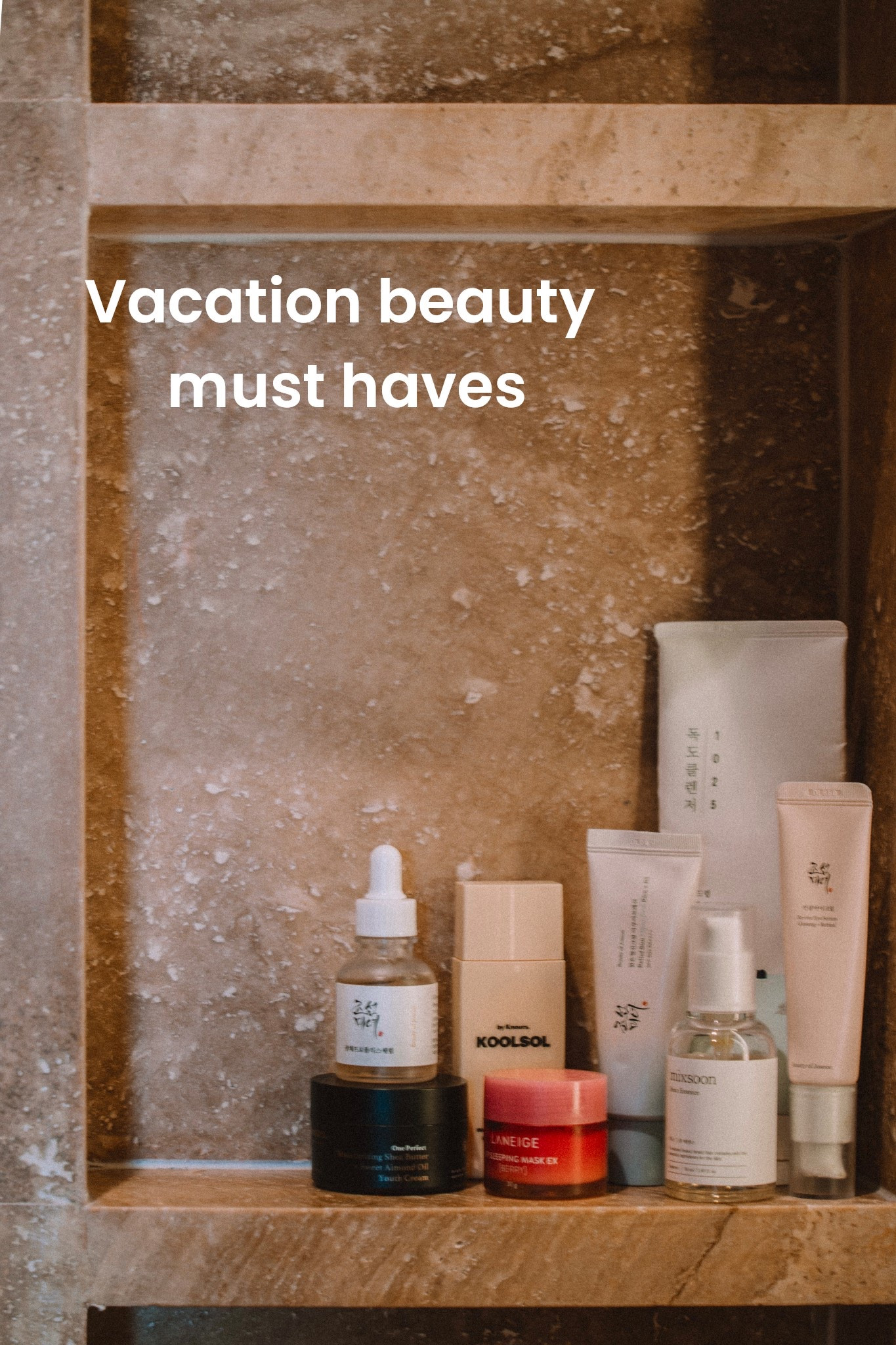 Resort shelfie

Skincare, kbeauty, korean skincare, korean glass skin, vacation skin, beauty products

#LTKGiftGuide #LTKSummerEdit #LTKBeauty