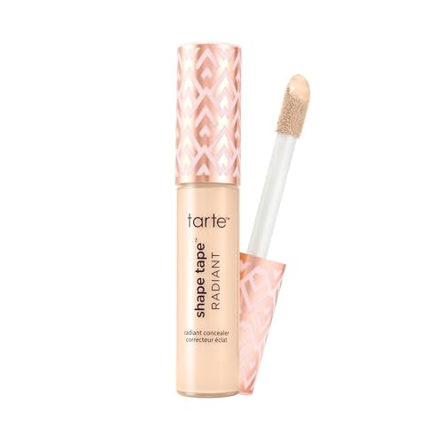 tarte shape tape radiant concealer – Medium-Coverage, Hydrating Finish Under Eye Concealer for Dark Circles, Redness & Discoloration, Vegan, Cruelty-Free, full size, 12N fair neutral | Amazon (US)